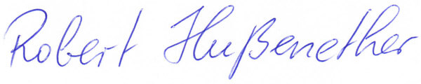 Robert Hußenether Signatur